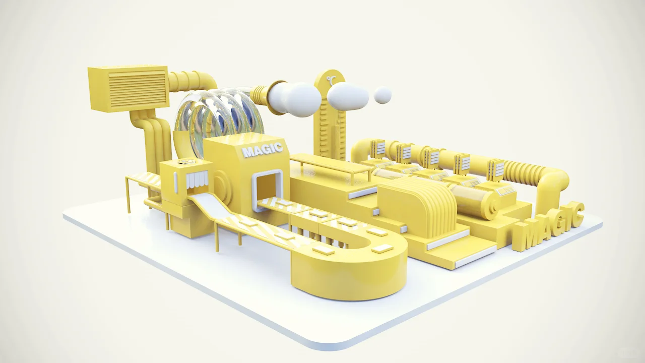 C4D练习：手机加工厂