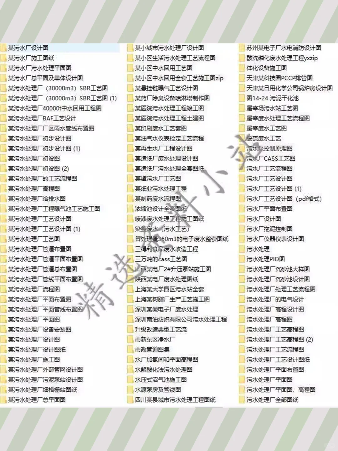 污水废水处理工艺流程图CAD设计图纸工业