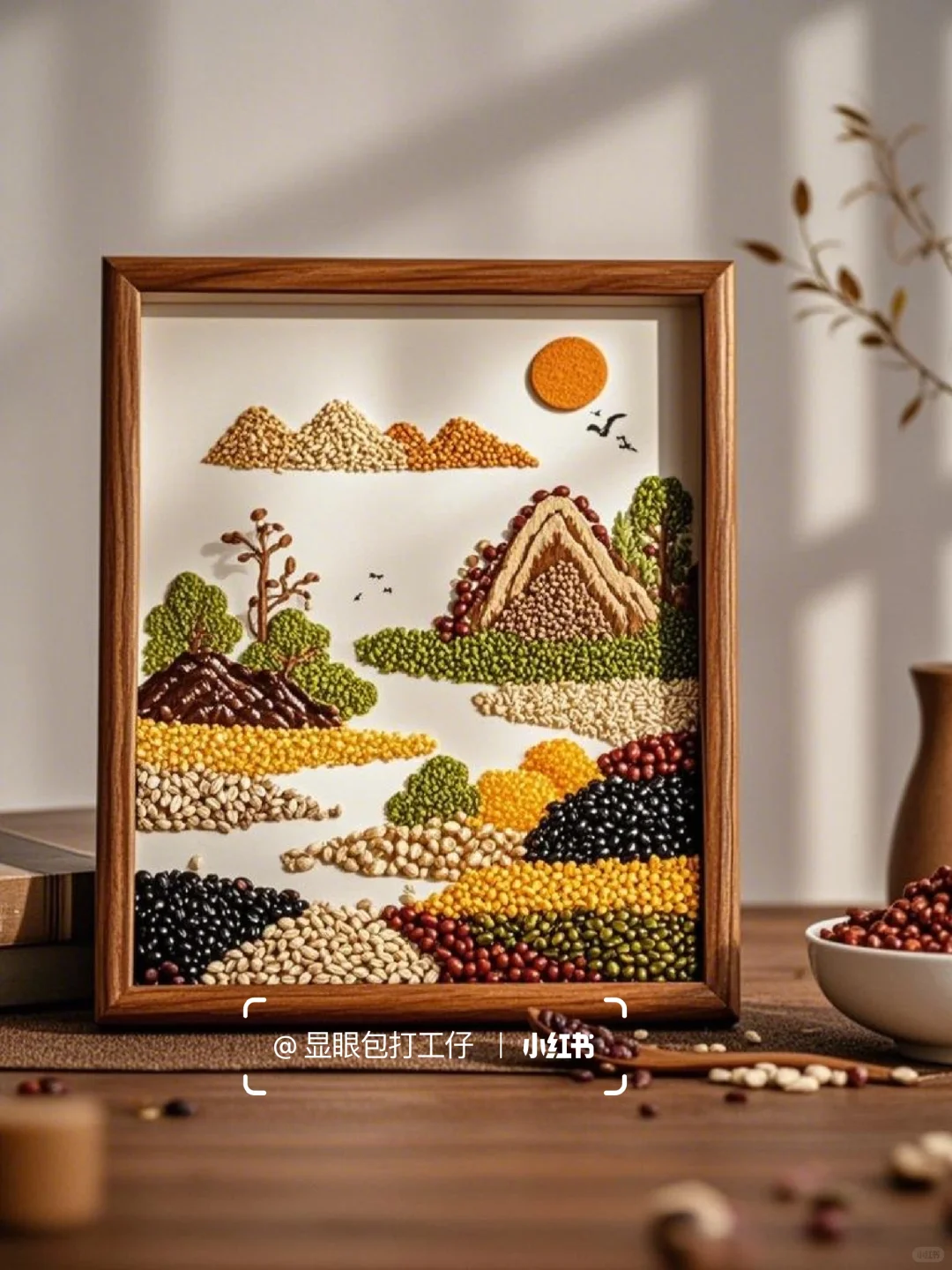 五谷杂粮相框贴画 | 山水艺术