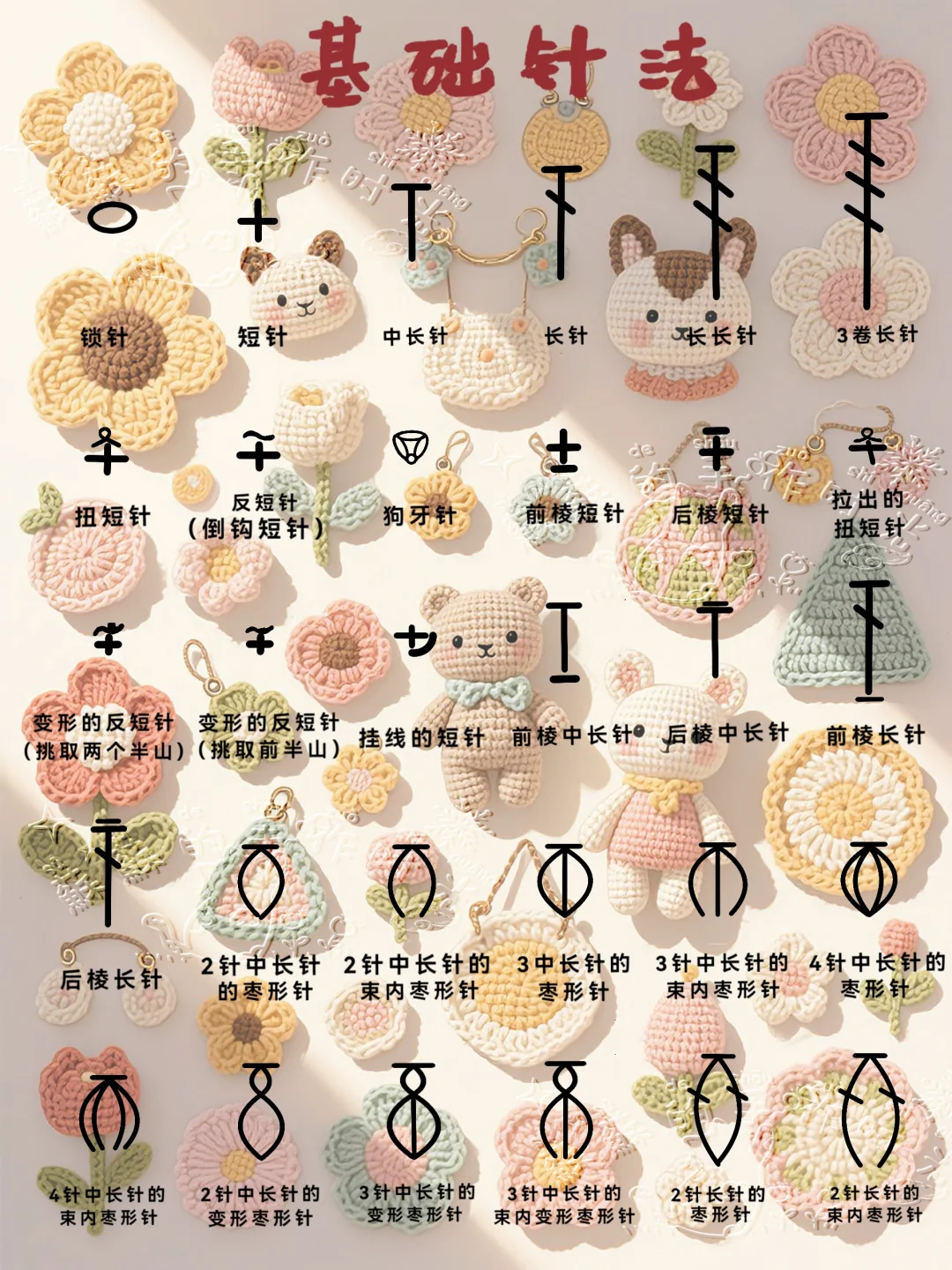 新手必看 | 钩织入门基础针法大揭秘?2