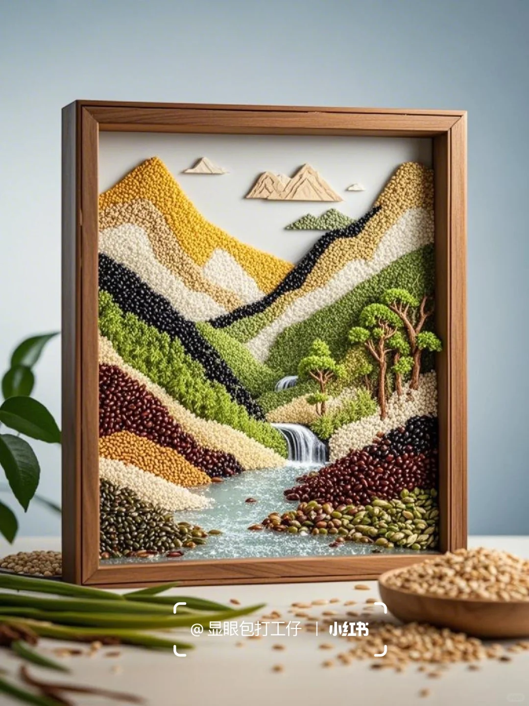 五谷杂粮相框贴画 | 山水艺术
