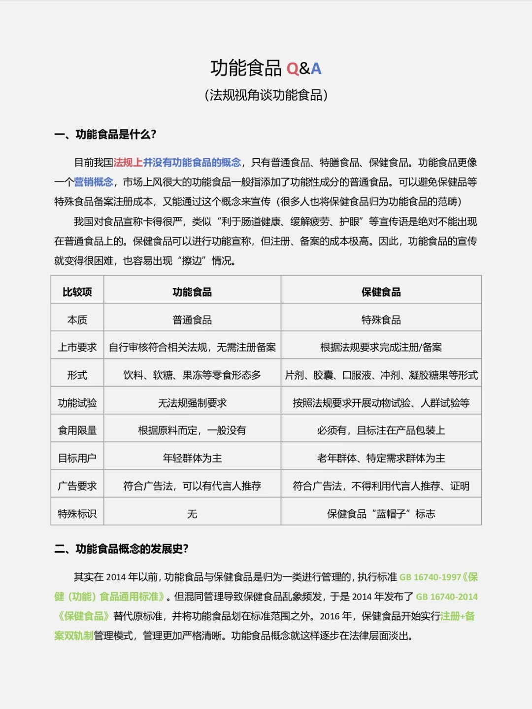 食品行业黑话——功能食品