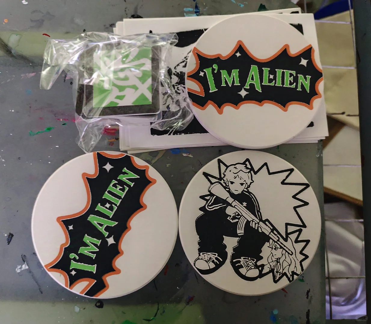 丝网印刷课战况惊人。