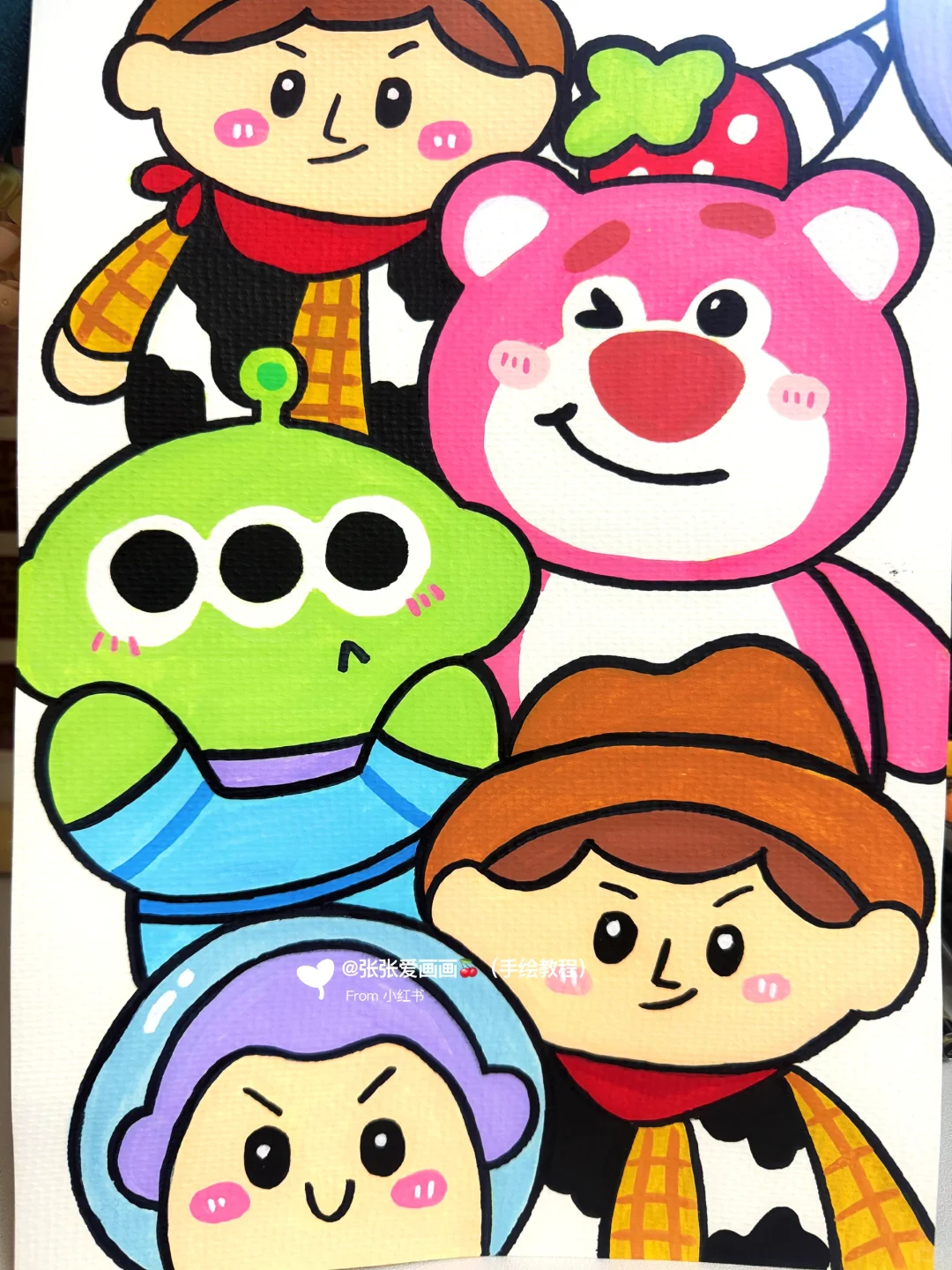 挑战1️⃣0️⃣0️⃣张画（54/100）玩具总动员??