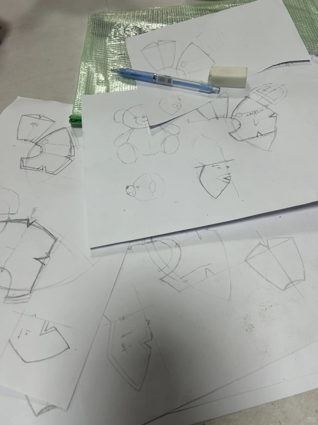 学习玩具打版的第二天