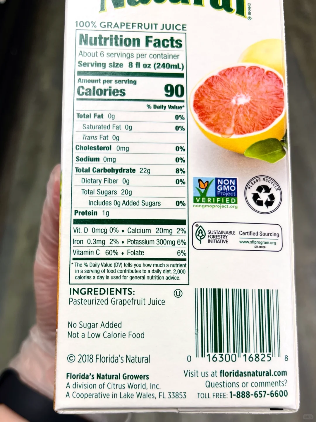 ✅在美国买果汁记得看下盒子上有没有这句话