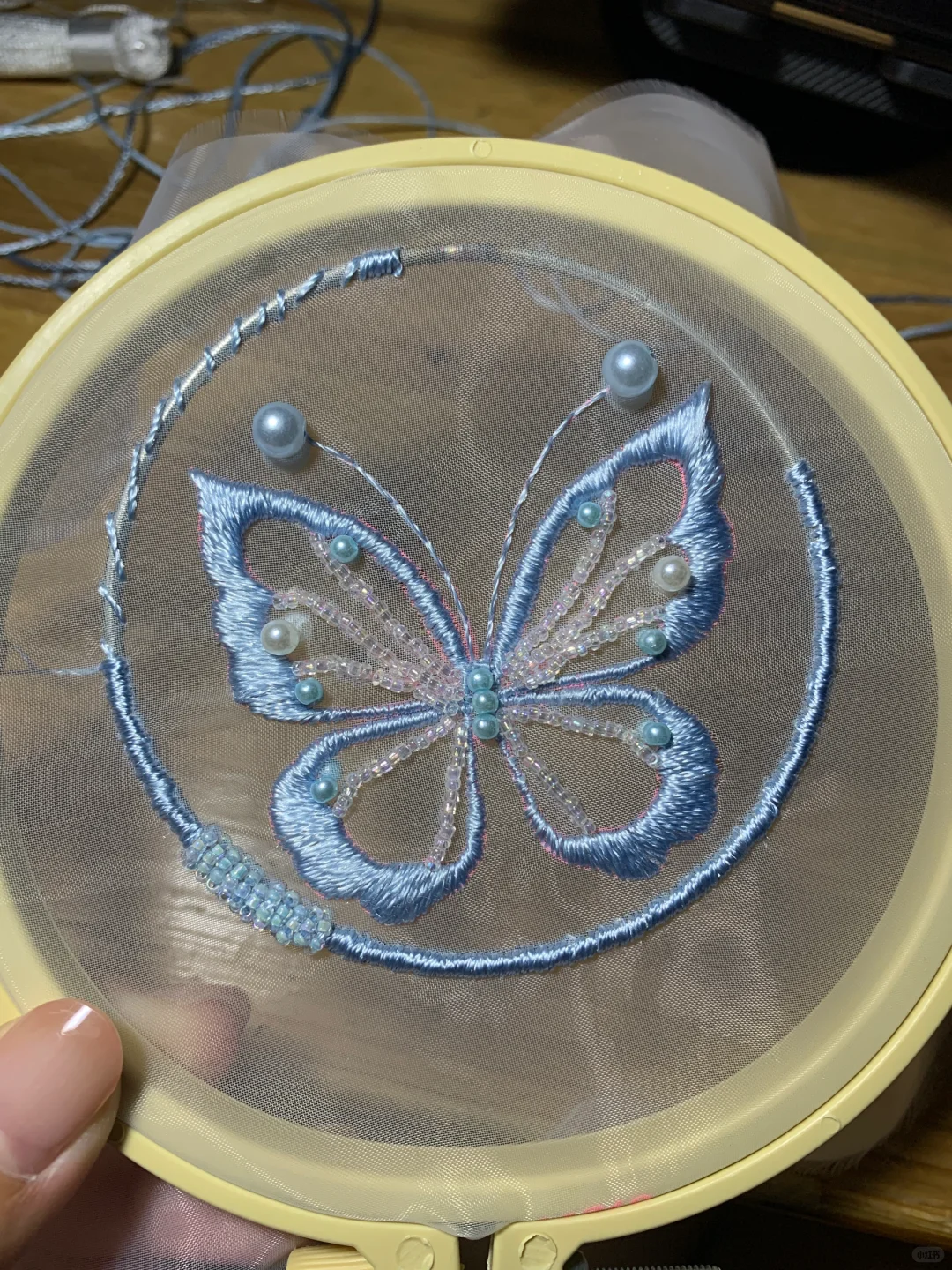 耶～第一次挑战成功双面绣