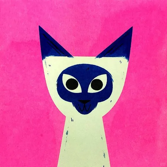 ?超～可爱丝网印小猫?