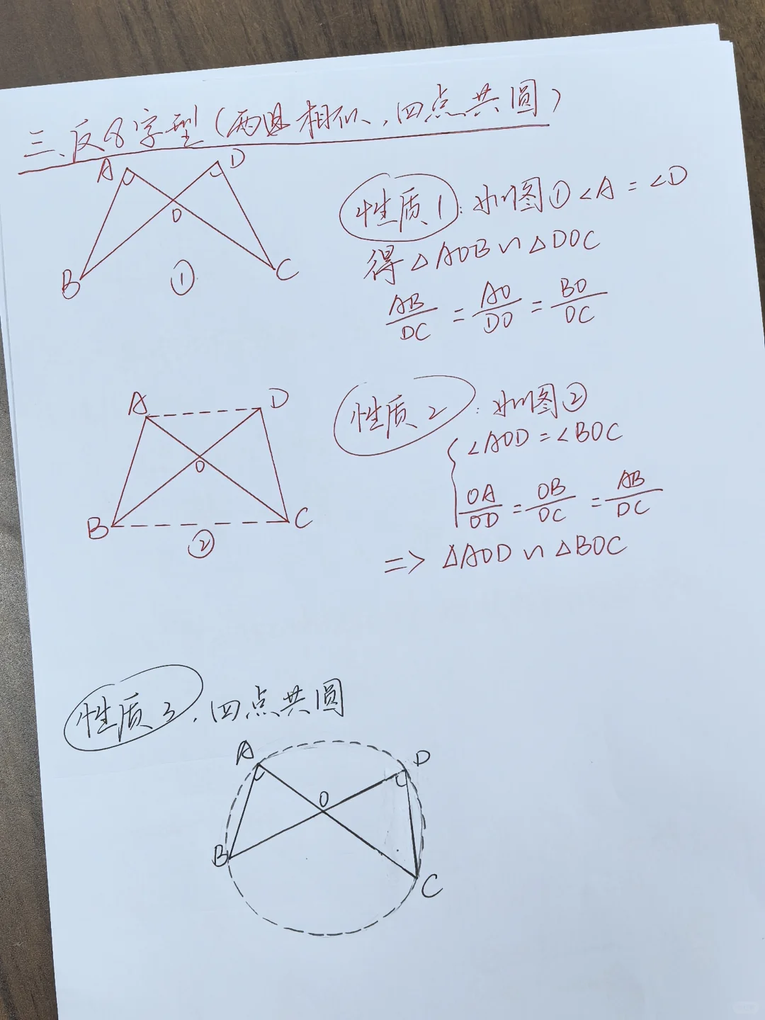 相似三角形十二大模型（学生版）