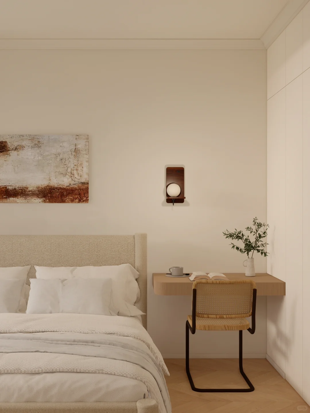 户型优化 | 90㎡的奶油原木三居室,超绝空间