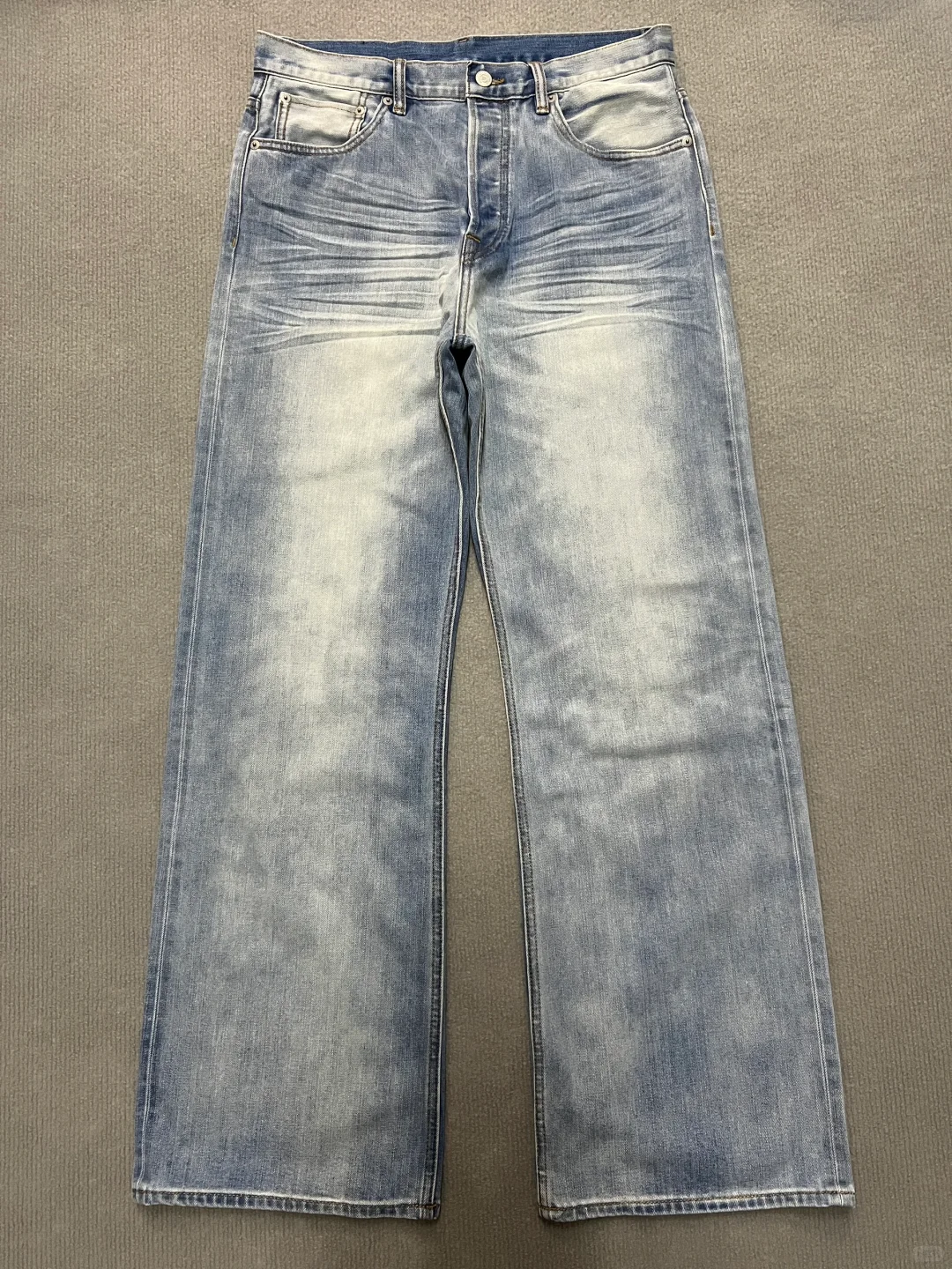 MBBCAR窄幅-Cool ice冰凉系列阔腿a字牛仔裤