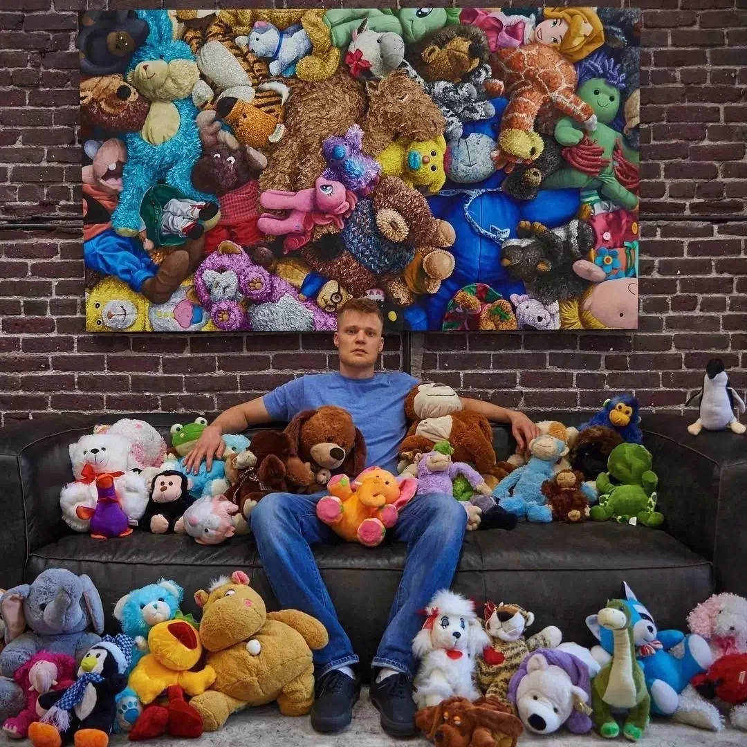 画出来的童年毛绒玩偶｜BrentEstabrook作品