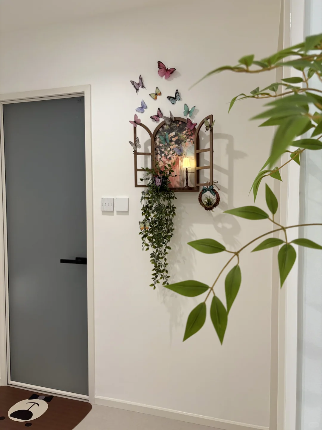 66 ? DIY复古氛围蝴蝶窗?,有手就会❗️