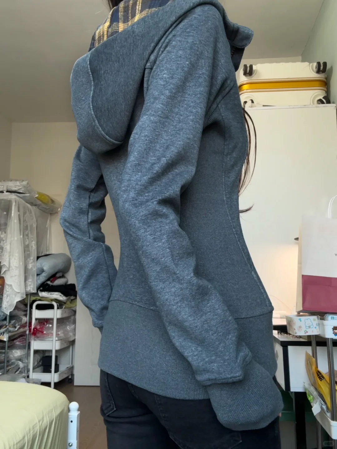 美式复古掐腰修身卫衣