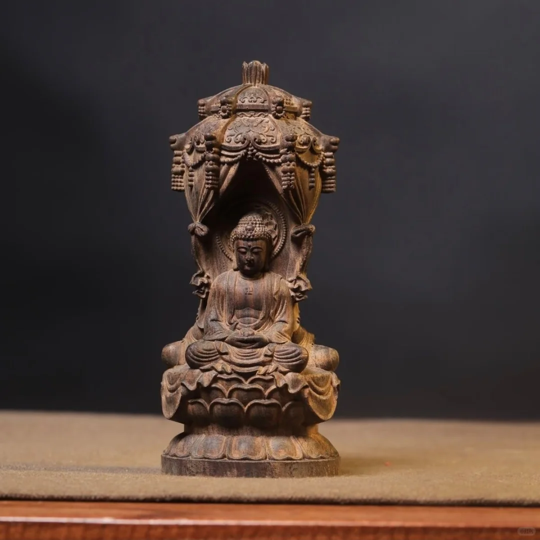 这方12厘米的“掌心佛国”！沉香木雕·西方