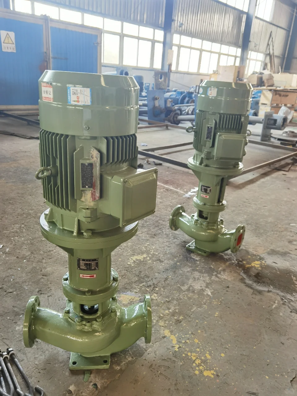 单级单吸立式管道离心泵(管道泵)