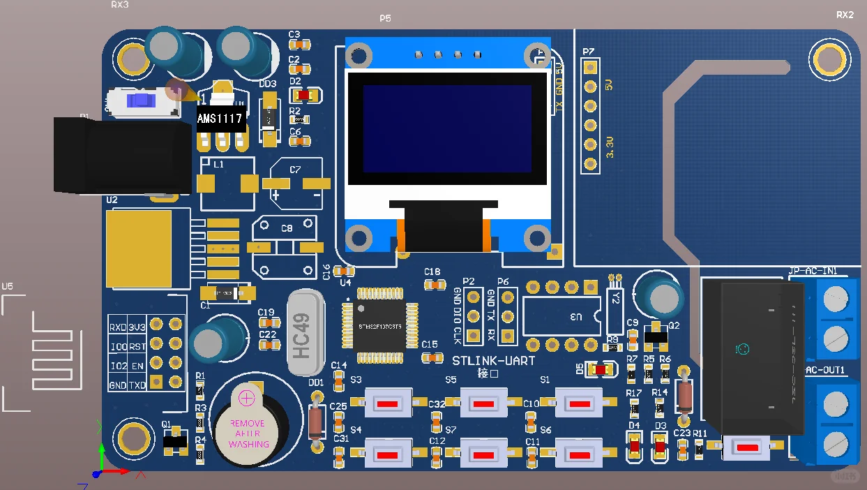基于STM32F103单片机智能电表交流电压电流