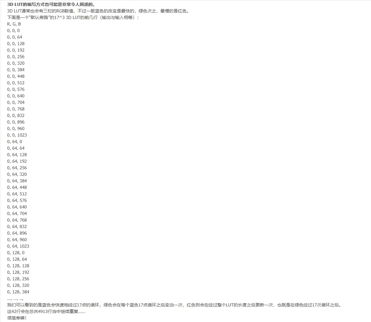 色彩管理基础›什么是LUT