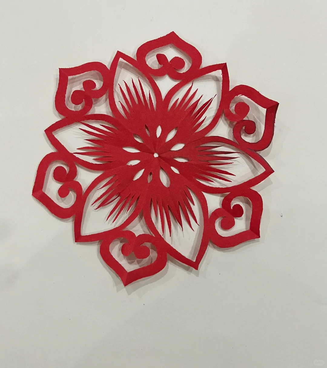 新年窗花剪纸团花剪纸｜真的超简单啦