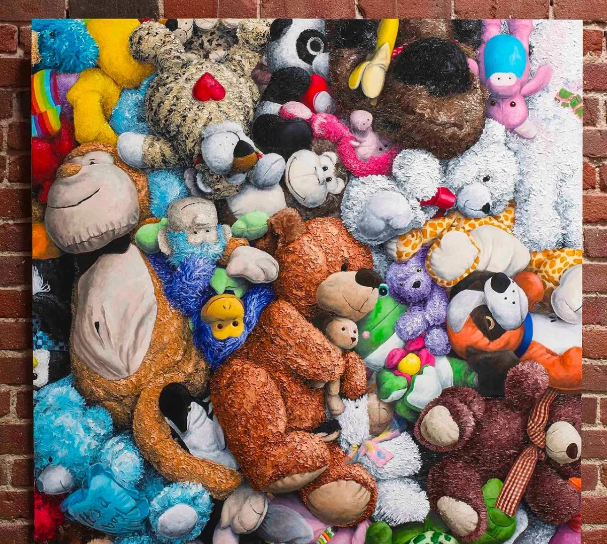 《Dream Team》 我第一幅毛绒玩具堆作品??