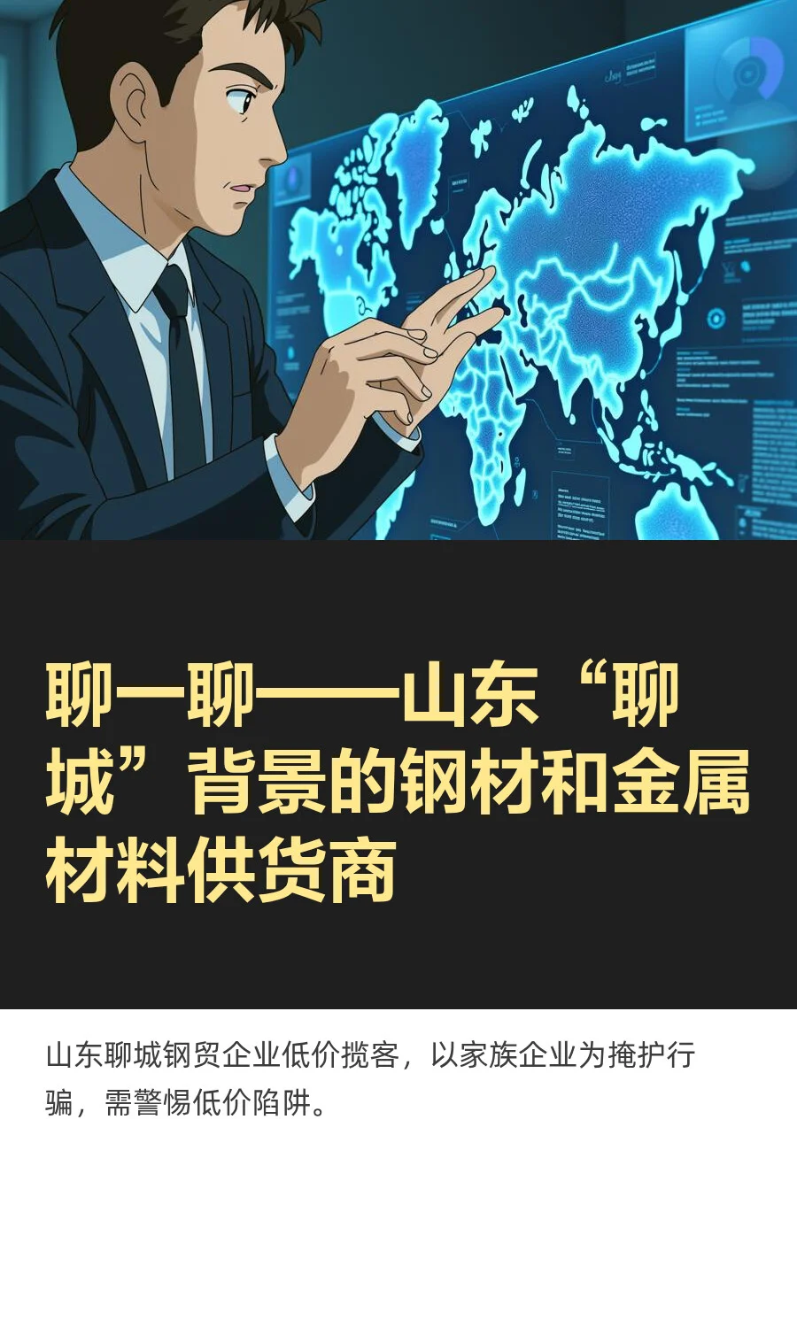 关于山东“聊城”背景的钢材和金属材料商人