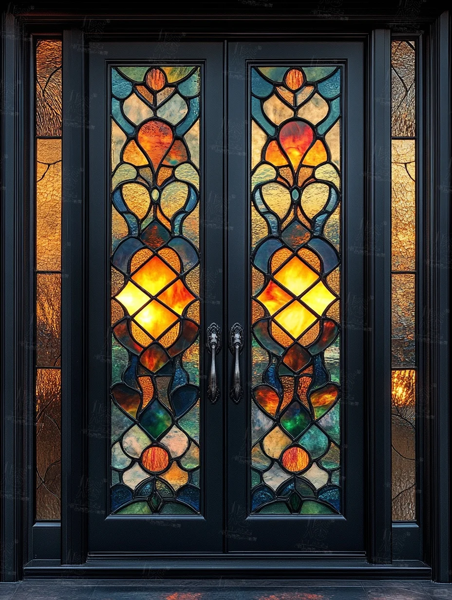 这玻璃纹理与色彩碰撞，宛如艺术魔法