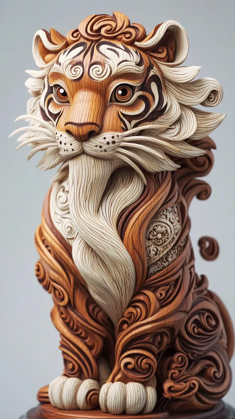 十二生肖木雕摆件