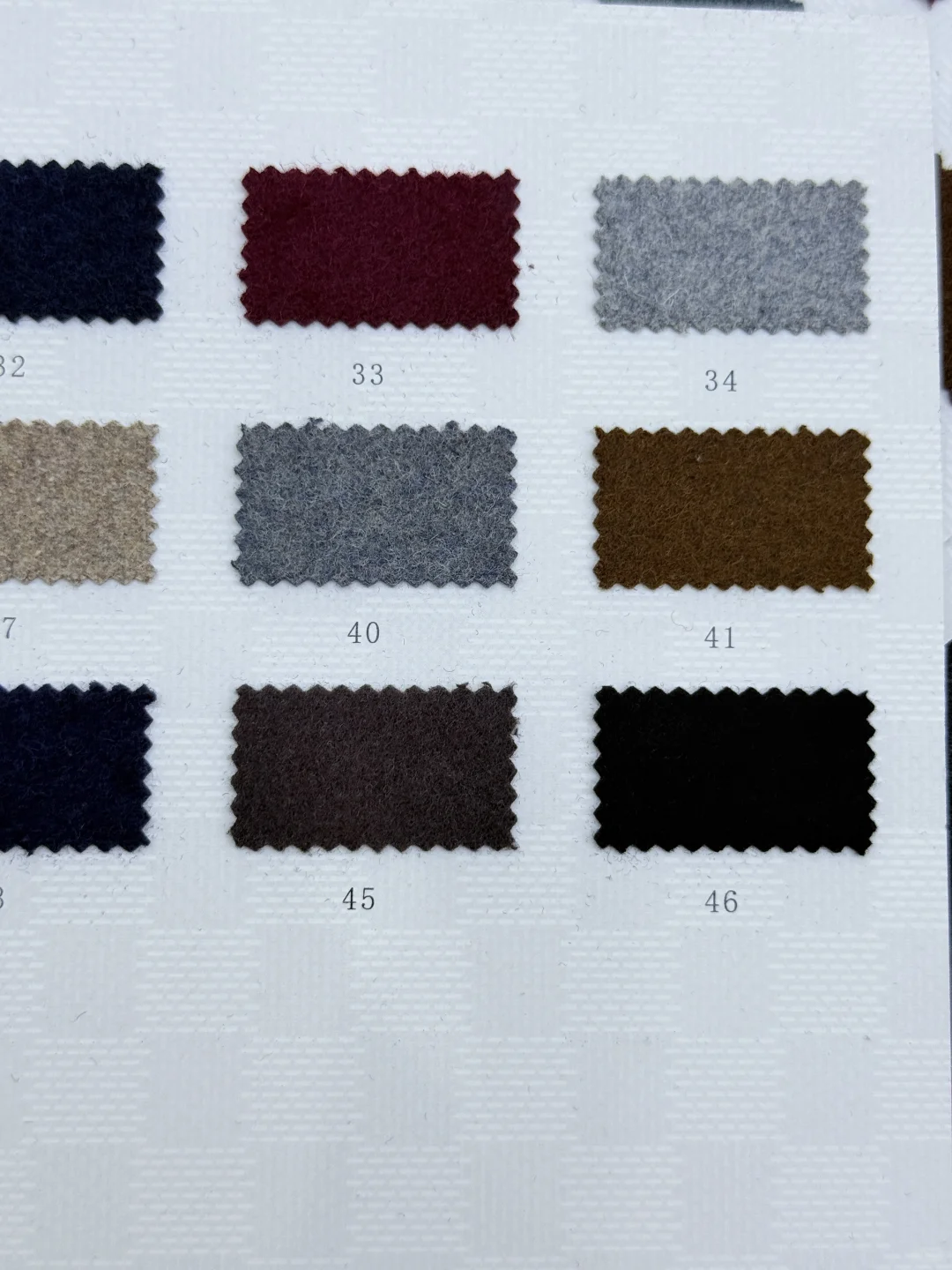 羊毛双面绒面料，细腻温暖的质感