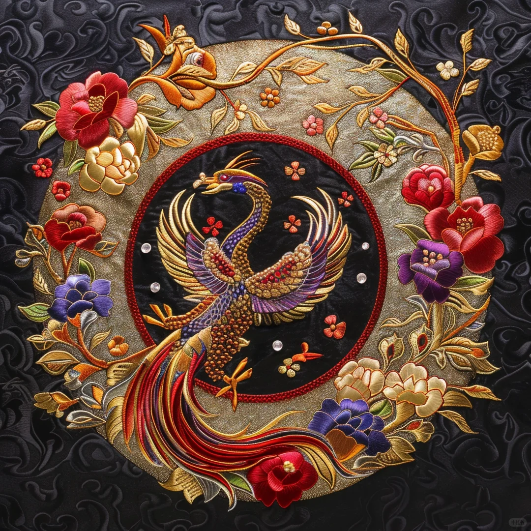 传统刺绣图案设计～