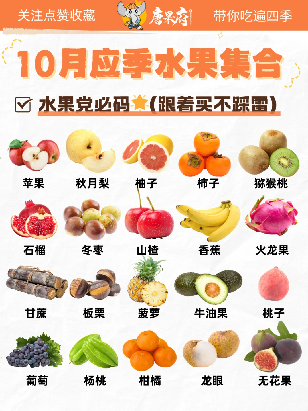 ?10月应季水果大全｜16种照着买不踩雷！