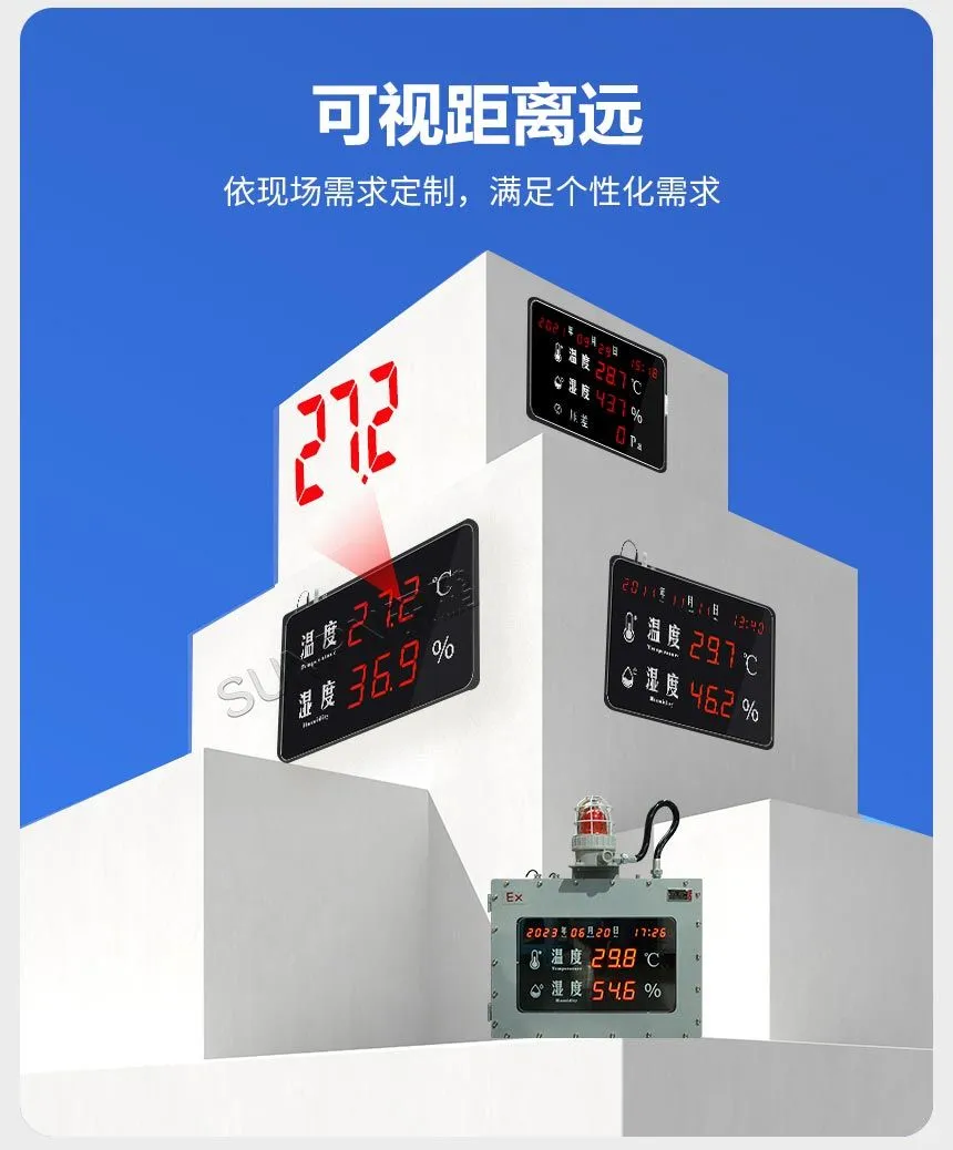 LED温湿度时钟帮助实验室监控温湿度情况