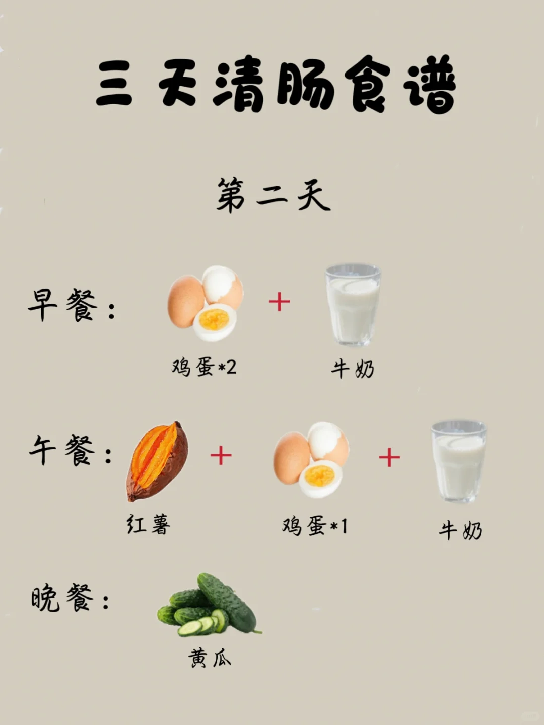 减肥前先清肠，3天清肠食谱❤️‍?