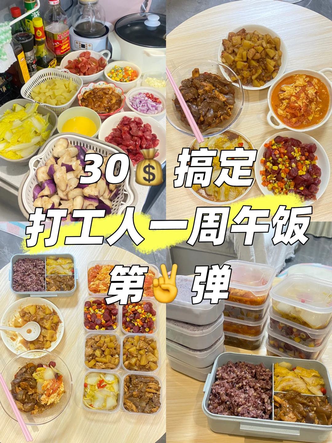 打工人一周午饭预制菜30?| 第2⃣️弹