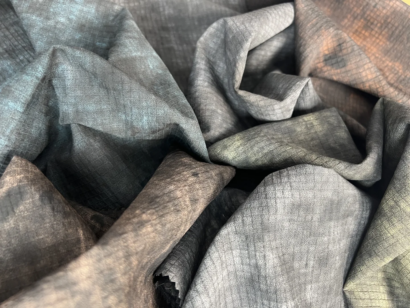 格子撒粉工艺宝藏面料