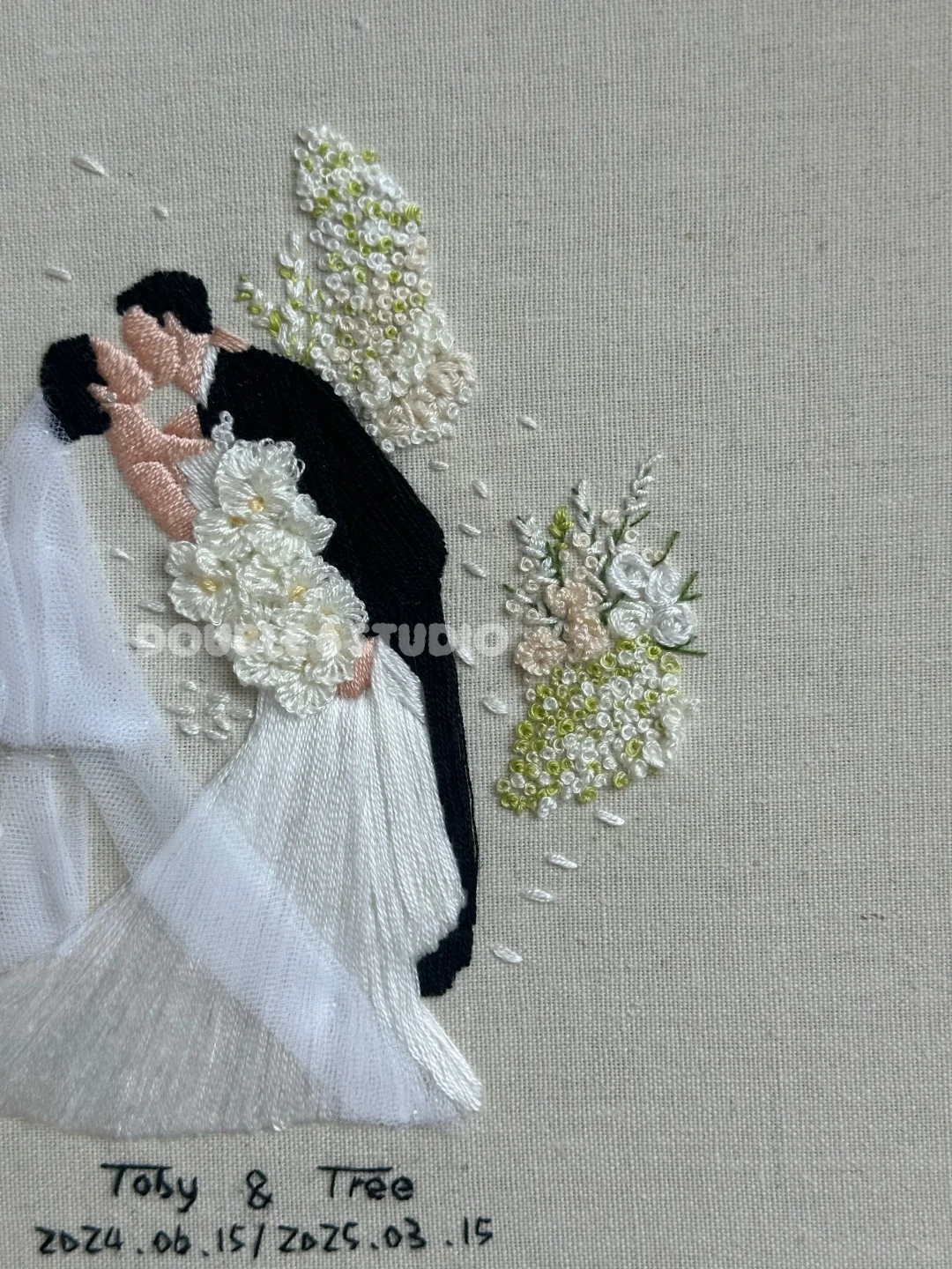 ?婚礼刺绣·送给挚友的礼物即将送达