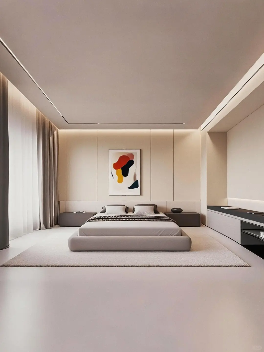 186㎡住出368㎡的气势?意式极简太会了！