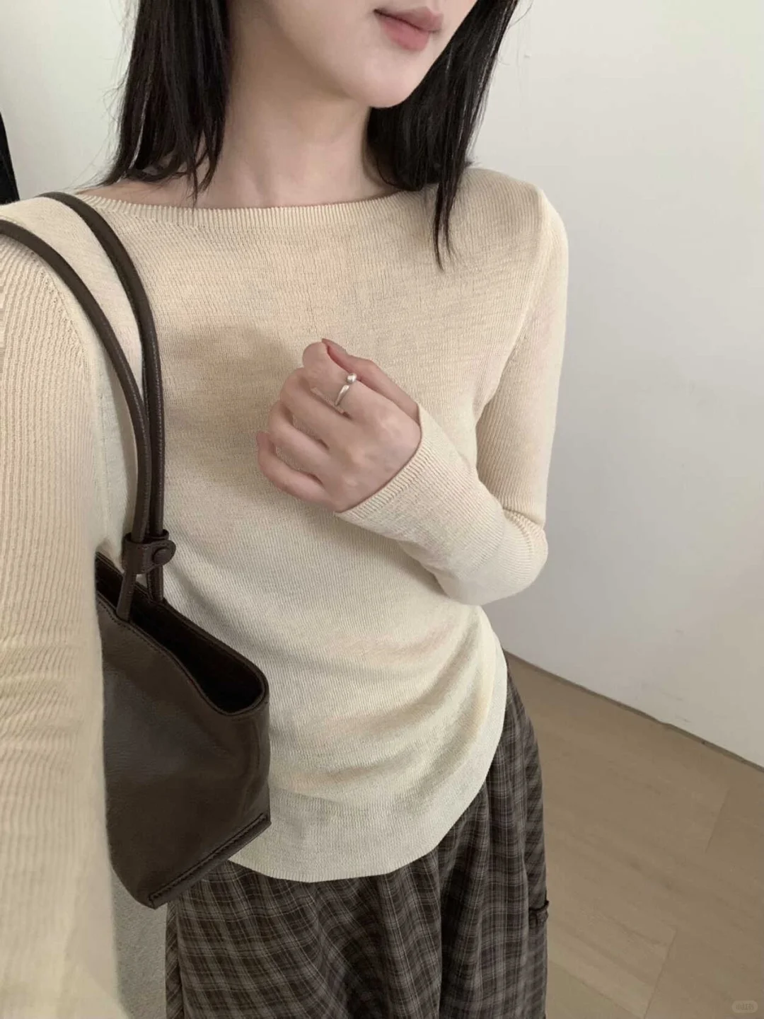 修身显瘦一绝！百搭好穿一字领针织衫