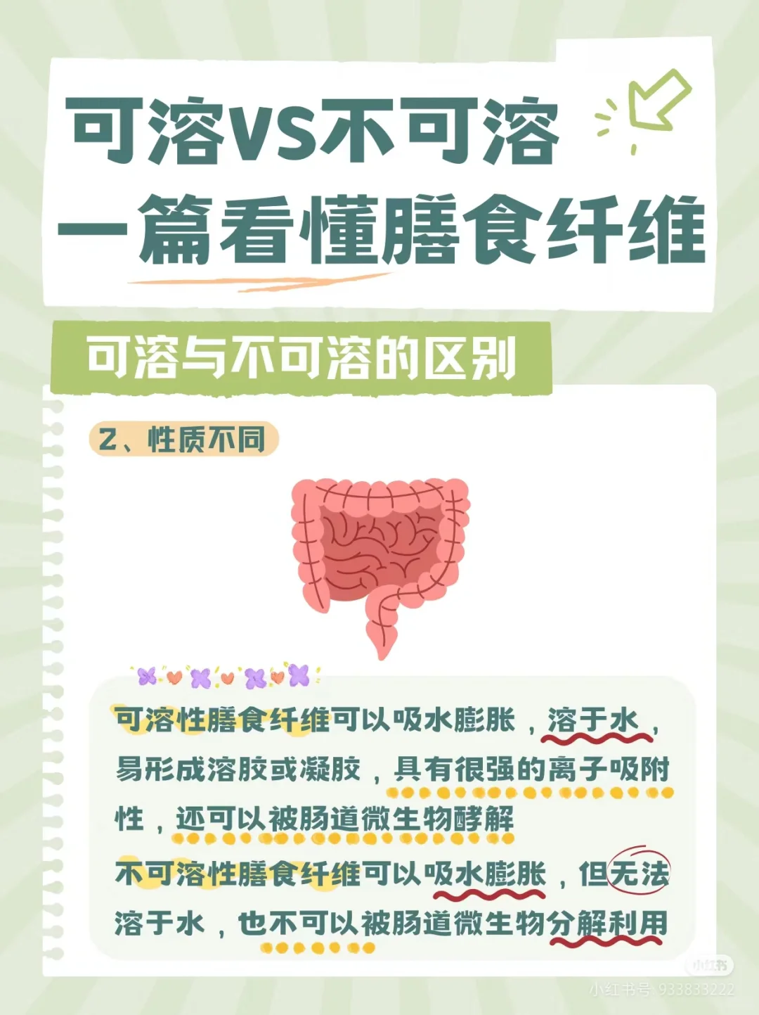 可溶VS不可溶！一篇看懂膳食纤维