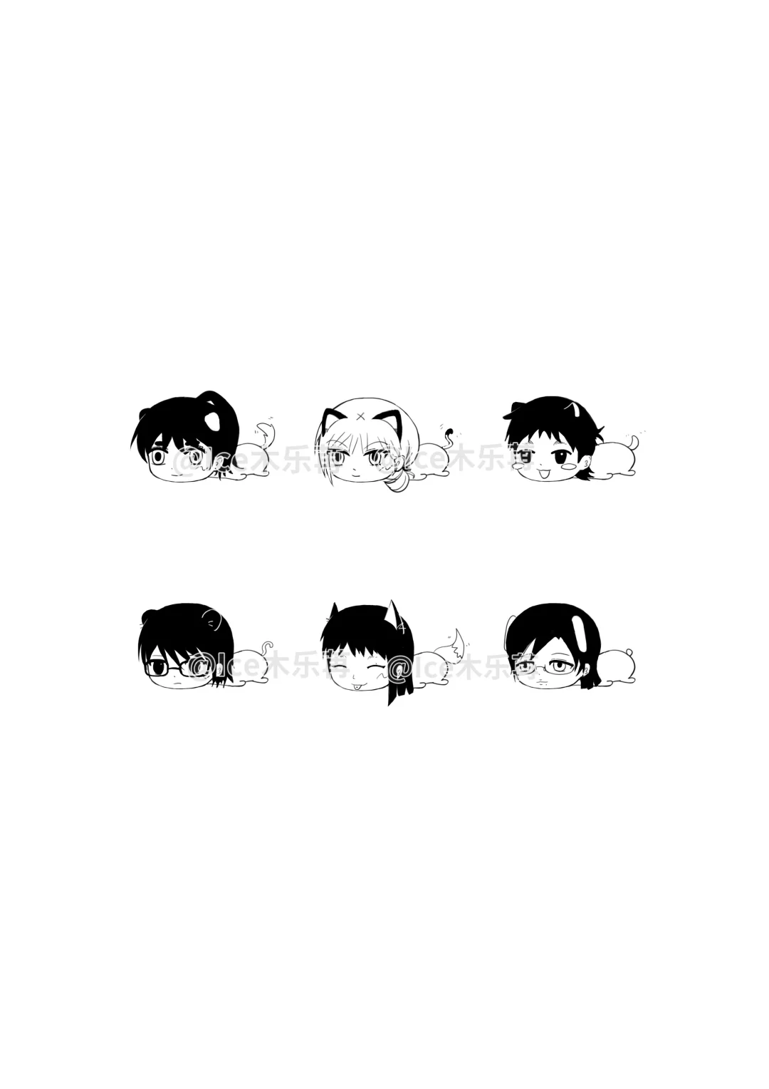 自绷网自画自印纸房子小鼻嘎