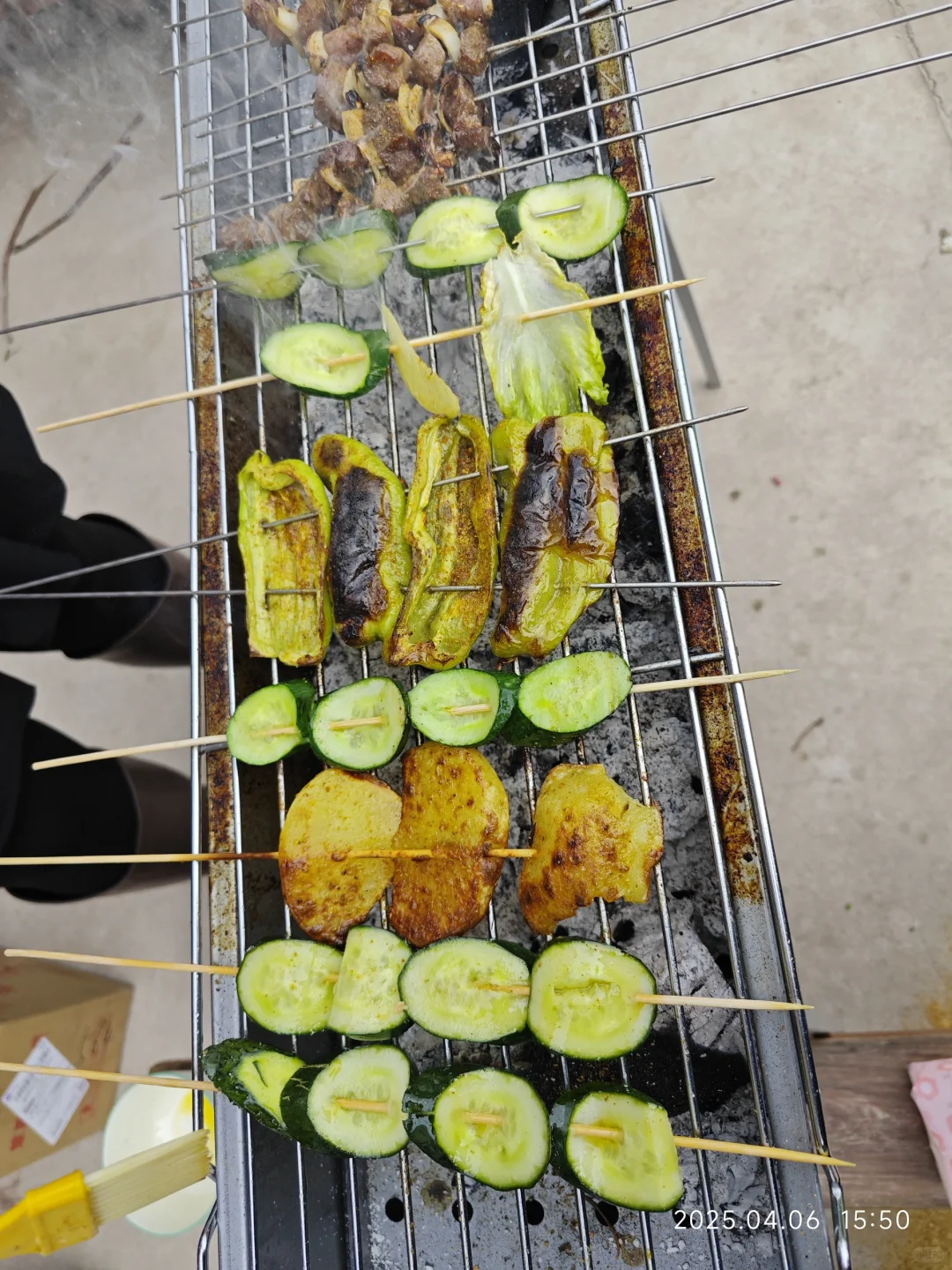 农村小院第一次烧烤记录小总结