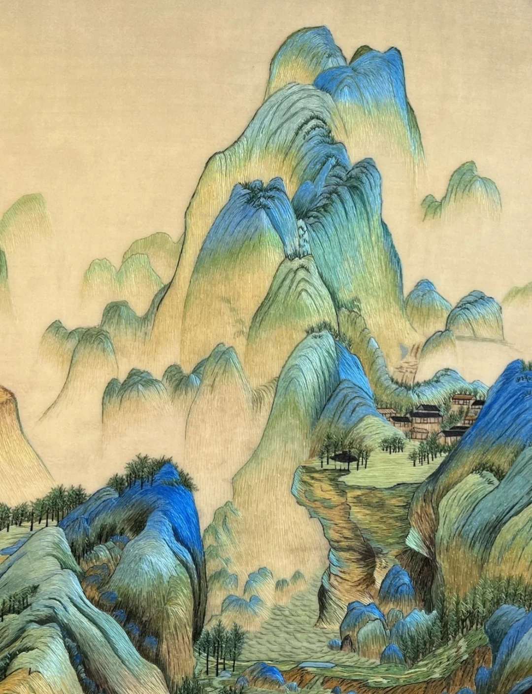 镇店之宝，用苏绣临摹出的千里江山图