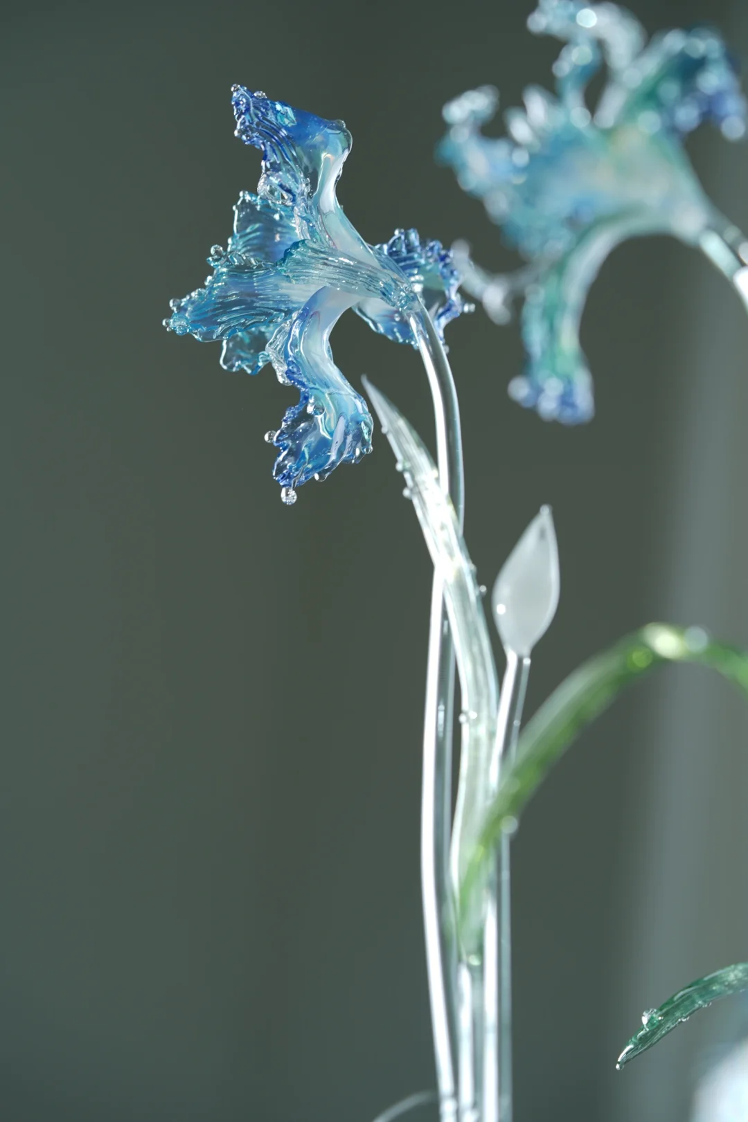 为ARMANI做的蓝鸢 |玻璃艺术