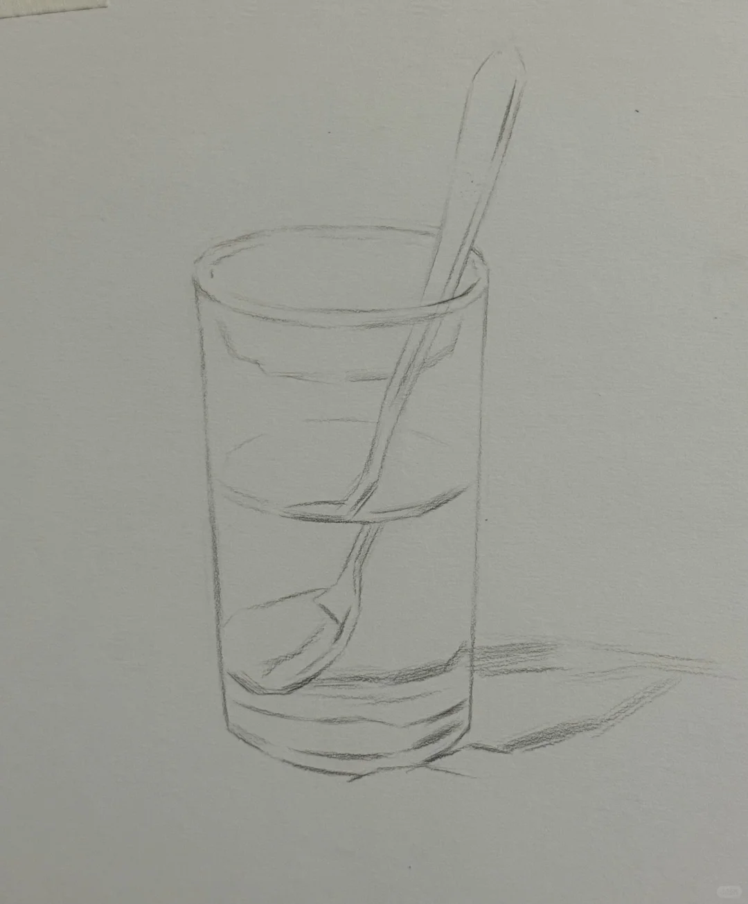 素描玻璃杯高清步骤图?