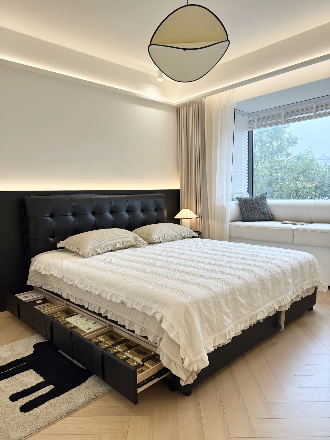 小户型卧室救星!这张华夫格床我能吹一年