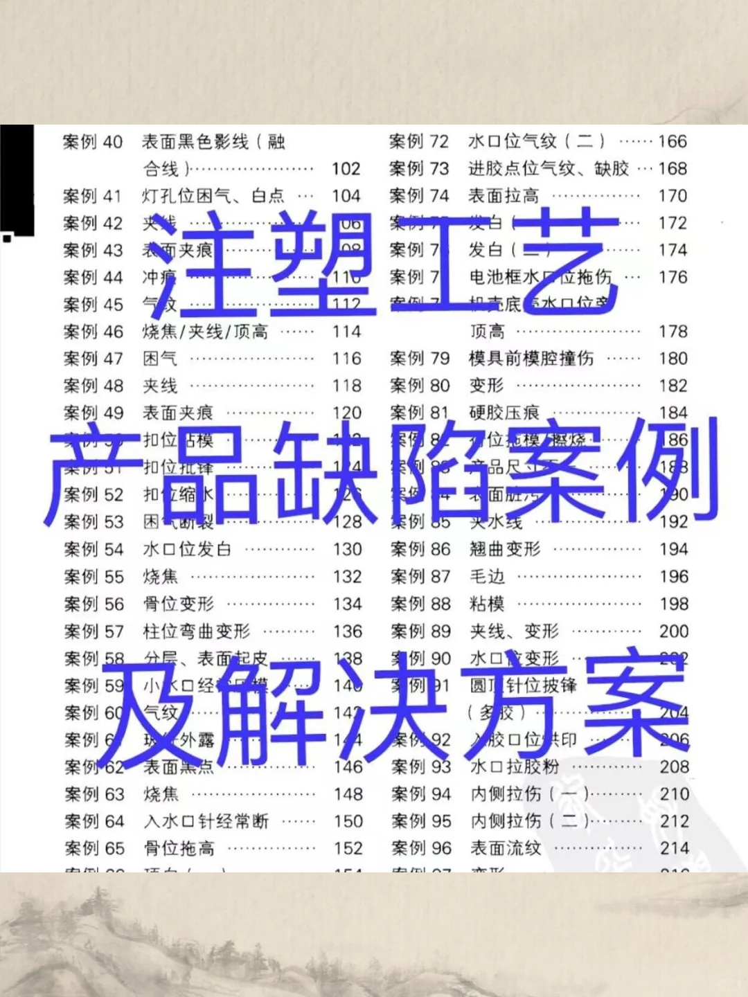 注塑工艺产品缺陷解决方案塑胶PDF220