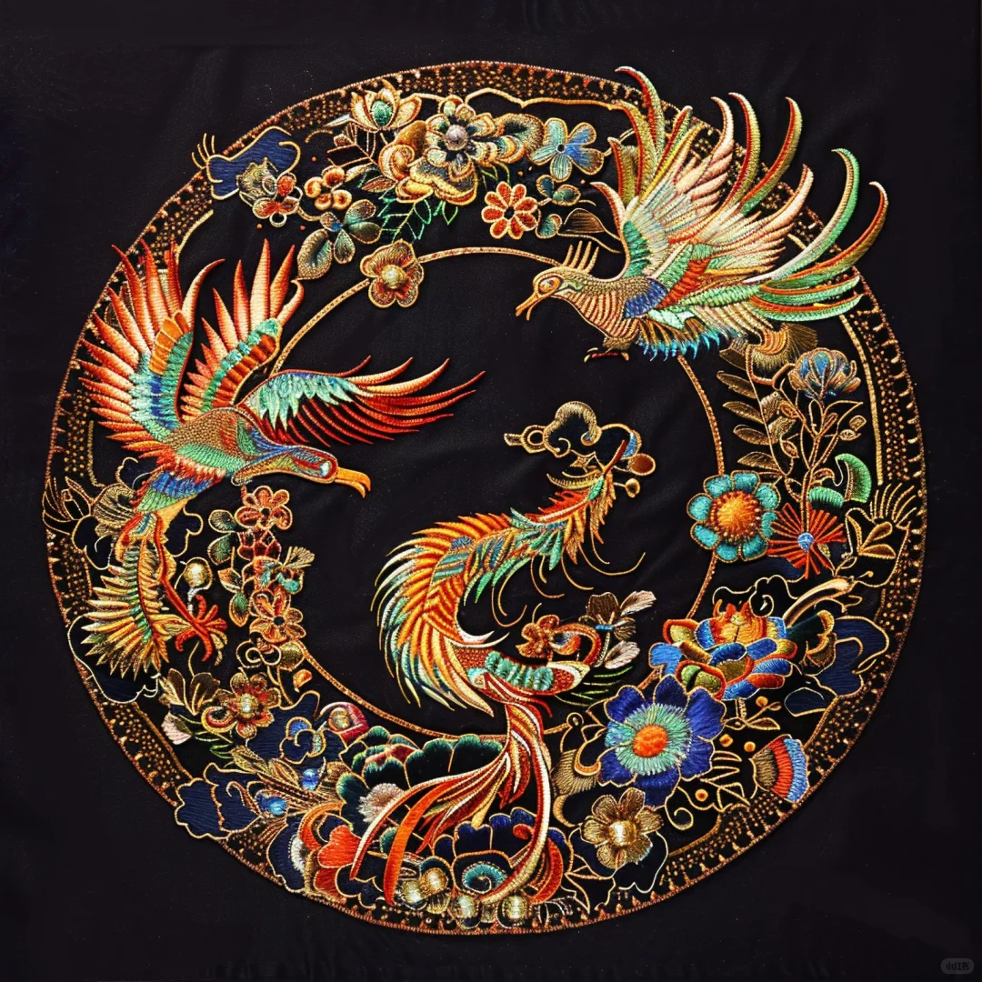 传统刺绣图案设计～