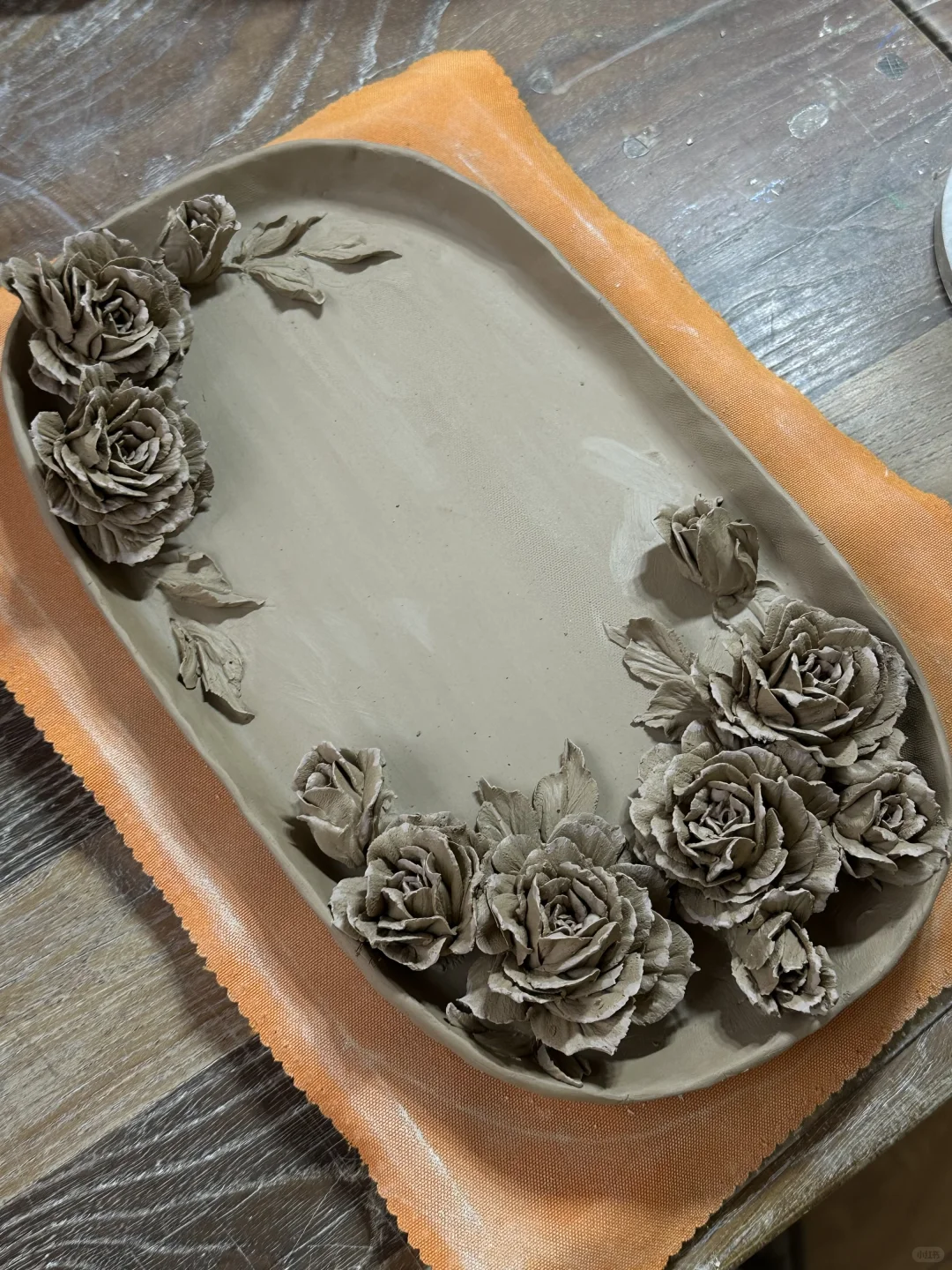 瞧瞧我最近做的陶艺裱花作品