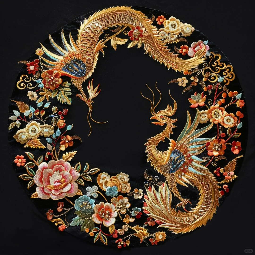 传统刺绣图案设计～