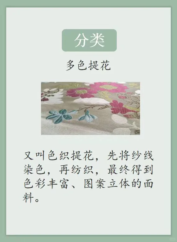 面料知识 之 提花工艺