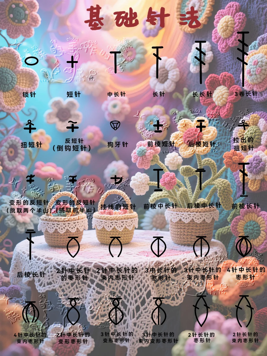 新手必看 | 钩织入门基础针法大揭秘?2